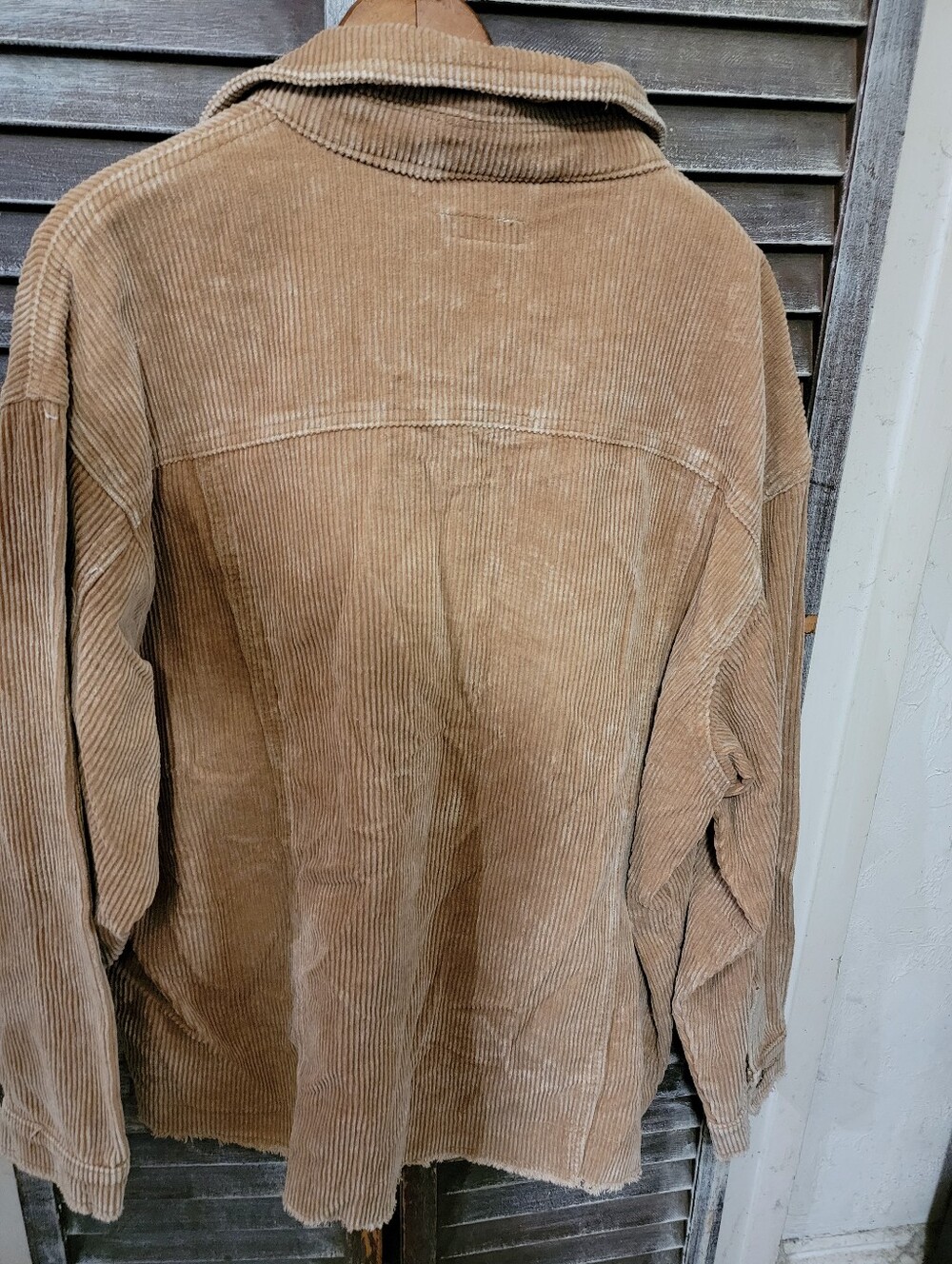 easel Corduroy Jean Jacket in Camel Brown new With Tag - Picture 3 of 3